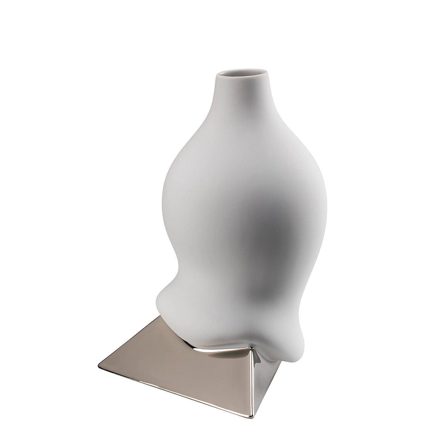 Rosenthal Dekovase Sirop Platin Vase titanisiert cm 28
