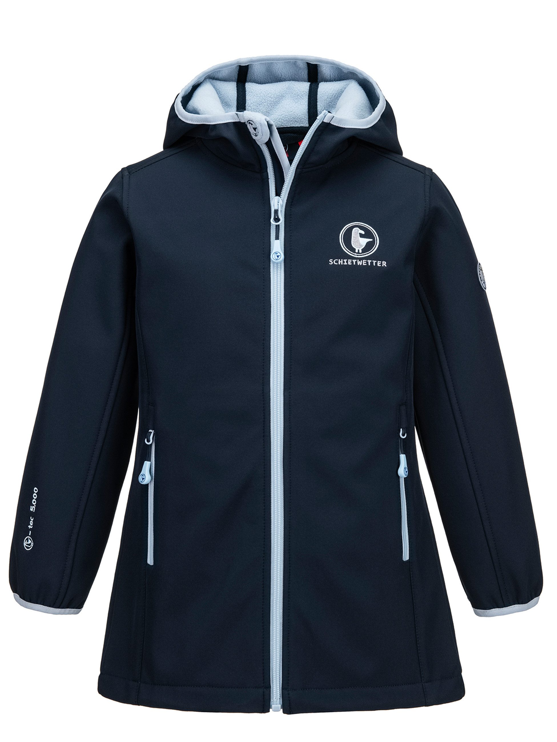 Funktionsjacke Mädchen Lange Softshelljacke "Mila"