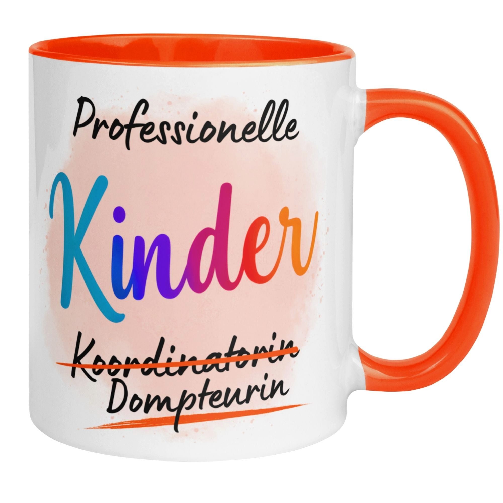 Momentals Tasse Mama – „Professionelle Kinder Dompteurin“ – Beste Mama Geschenk Becher, Gratis Versand · Links-&Rechtshänder · Spülmaschinenfest