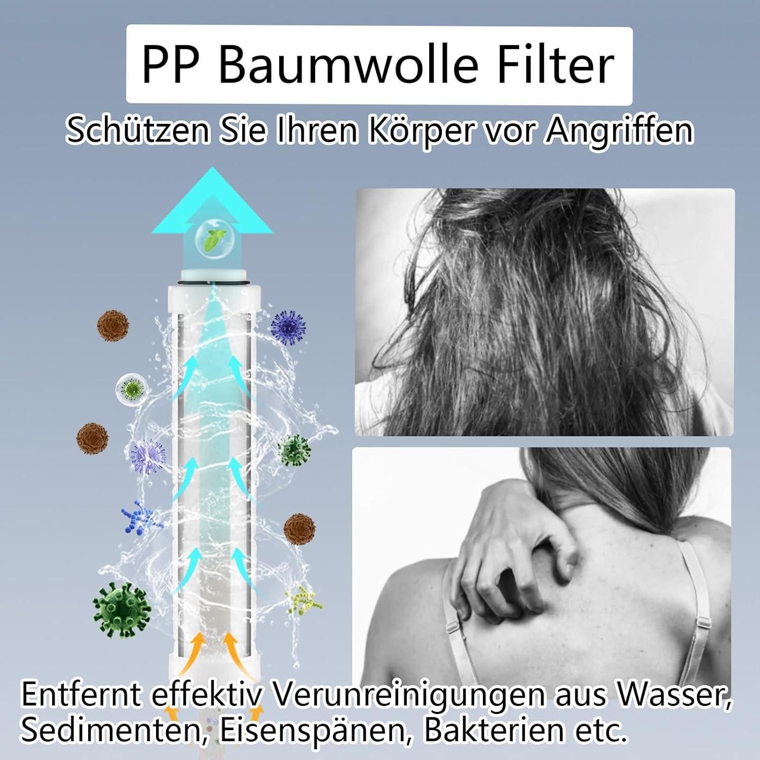 LuxusKollektion Handbrause Duschkopf Filter 5 Strahlarten günstig online kaufen