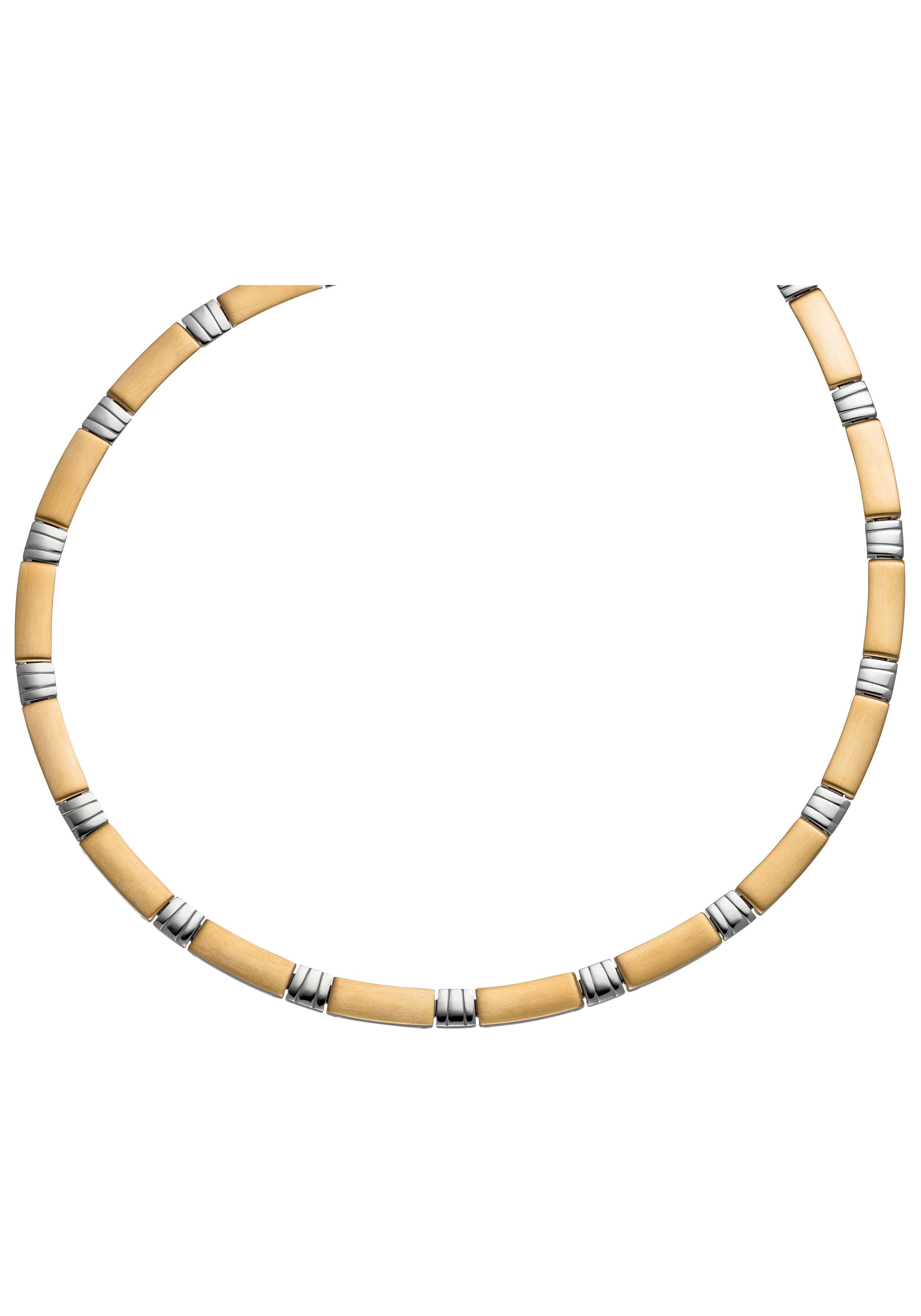 JOBO Collier, Edelstahl goldfarben bicol... JOBO Collier, Edelstahl goldfarben bicol...