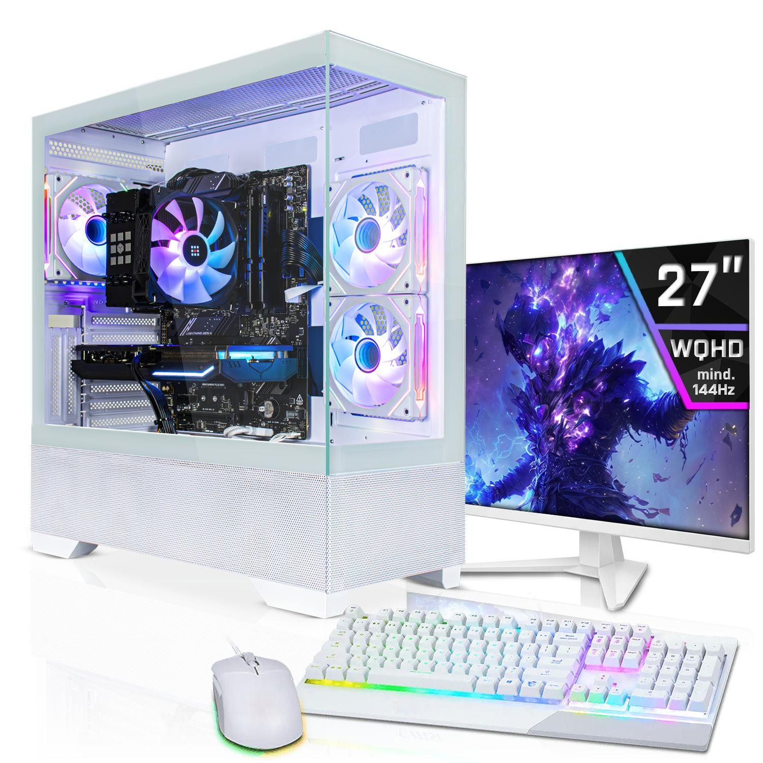 SYSTEMTREFF AMD Ryzen 7 9700X mit AMD Radeon RX 9070 XT 16GB Gaming-PC-Komplettsystem (27", AMD 9700X 9700X, Radeon RX 9070 XT, 32 GB RAM, 1000 GB SSD)