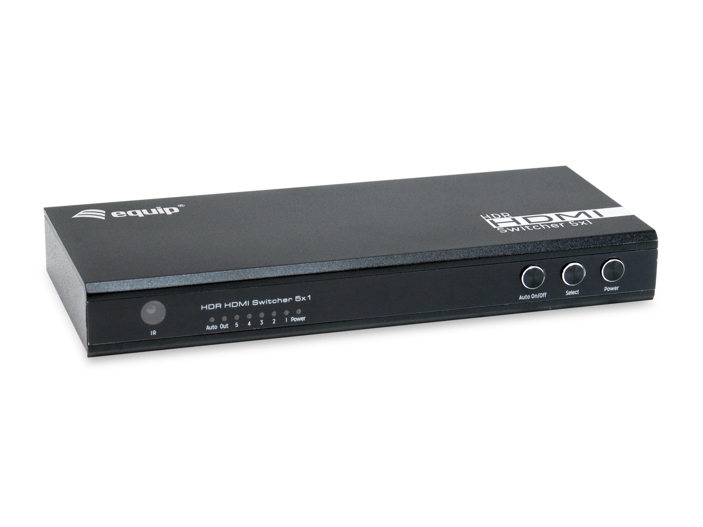 Equip HDMI 2.0 Netzwerk-Switch Switch inkl.Fernbedienung 4K/60Hz schwarz 5x1 Equip