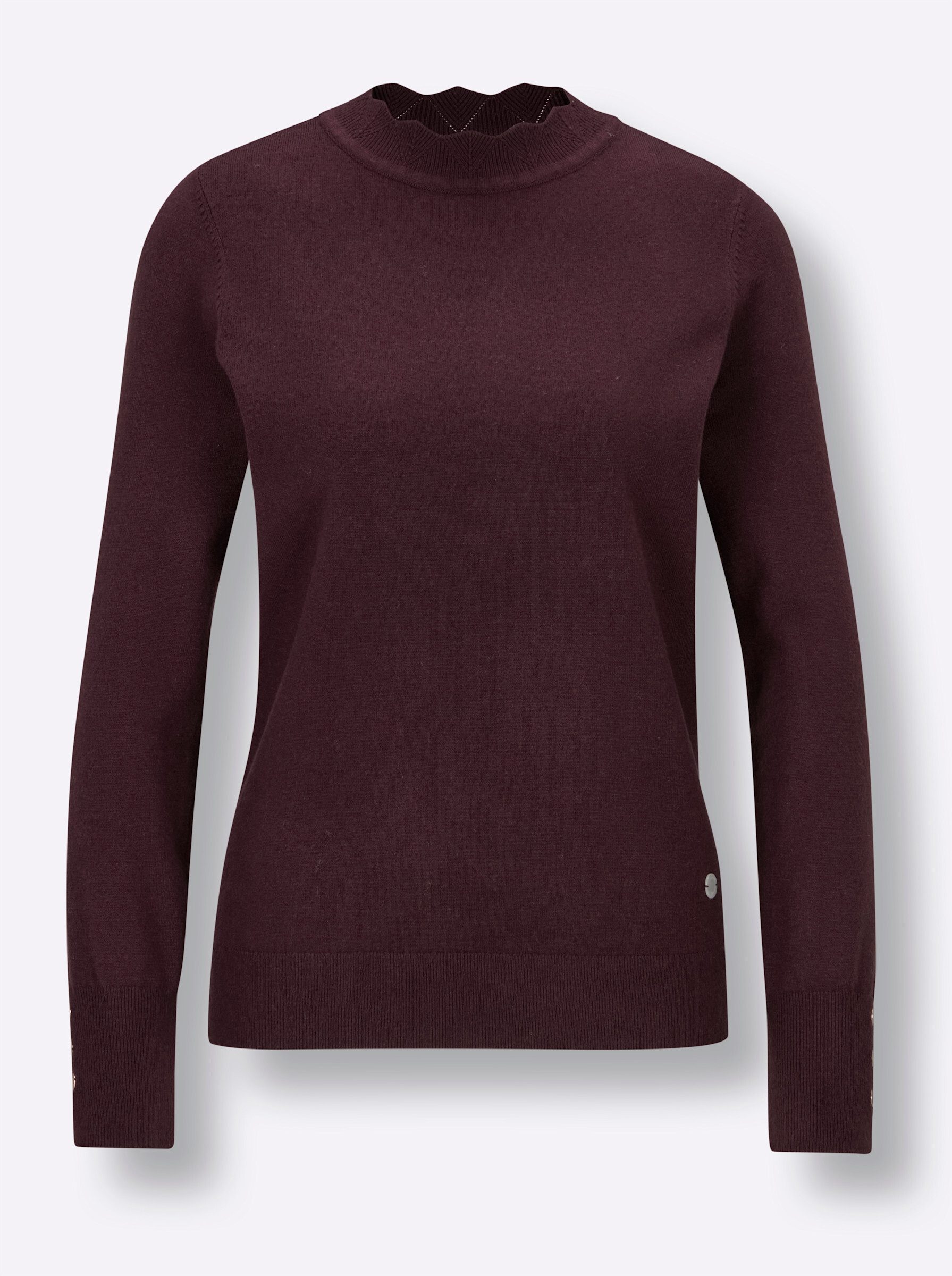 Strickpullover Modal-Mix-Pullover Langarm Jersey