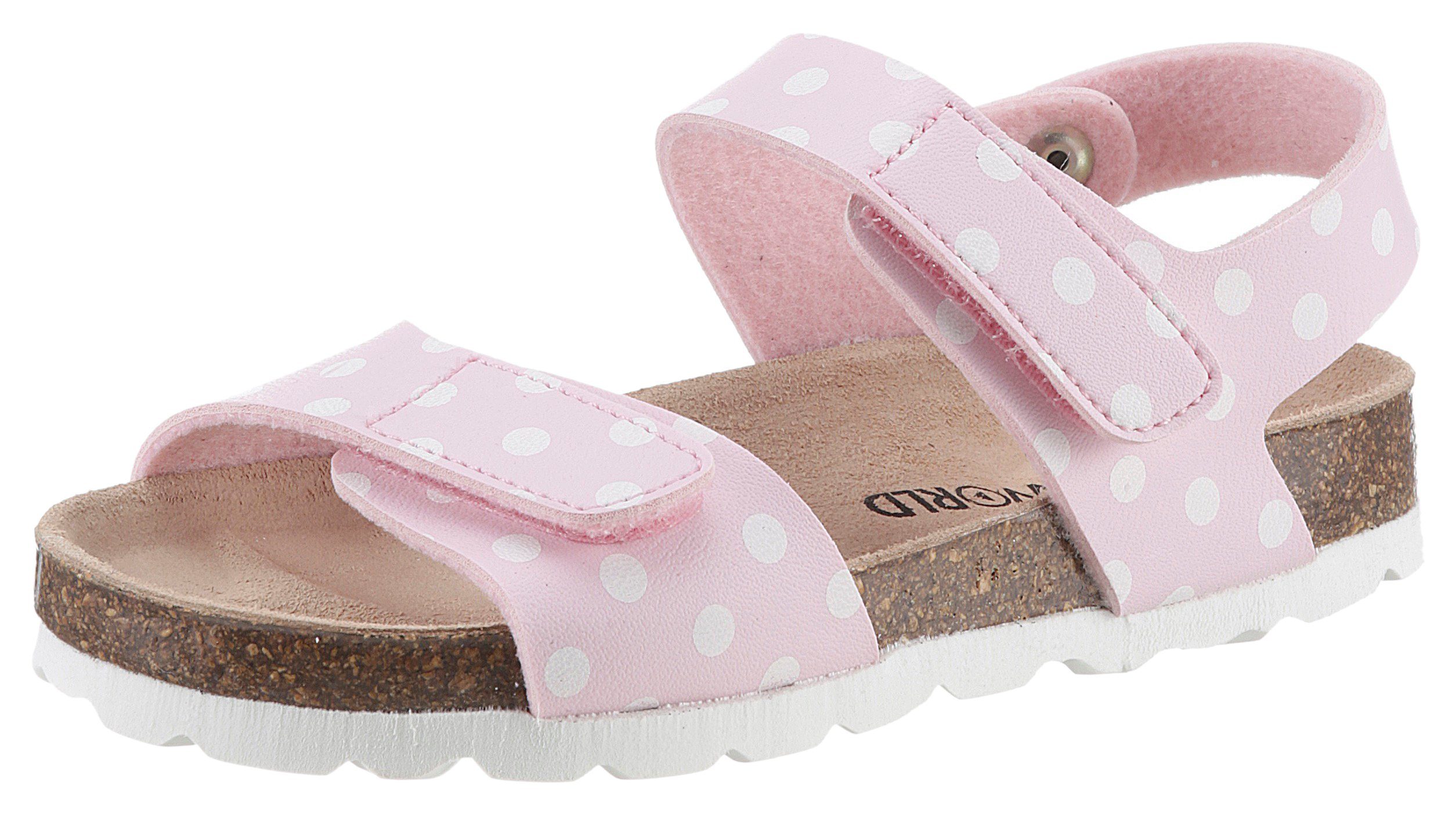 KIDSWORLD Riemchensandale, Sommerschuh, Sandalette, Klettschuh, mit Klettverschlüssen