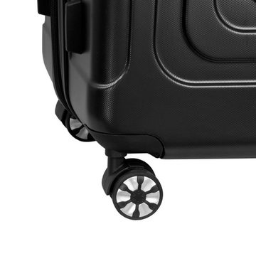 Valis Hartschalen-Trolley Hartschalen-Trolley Reisekoffer ABS Hartschalenkoffer, ABS-Hartschale & voll gefütterter Innenraum & 4 Doppelrollen