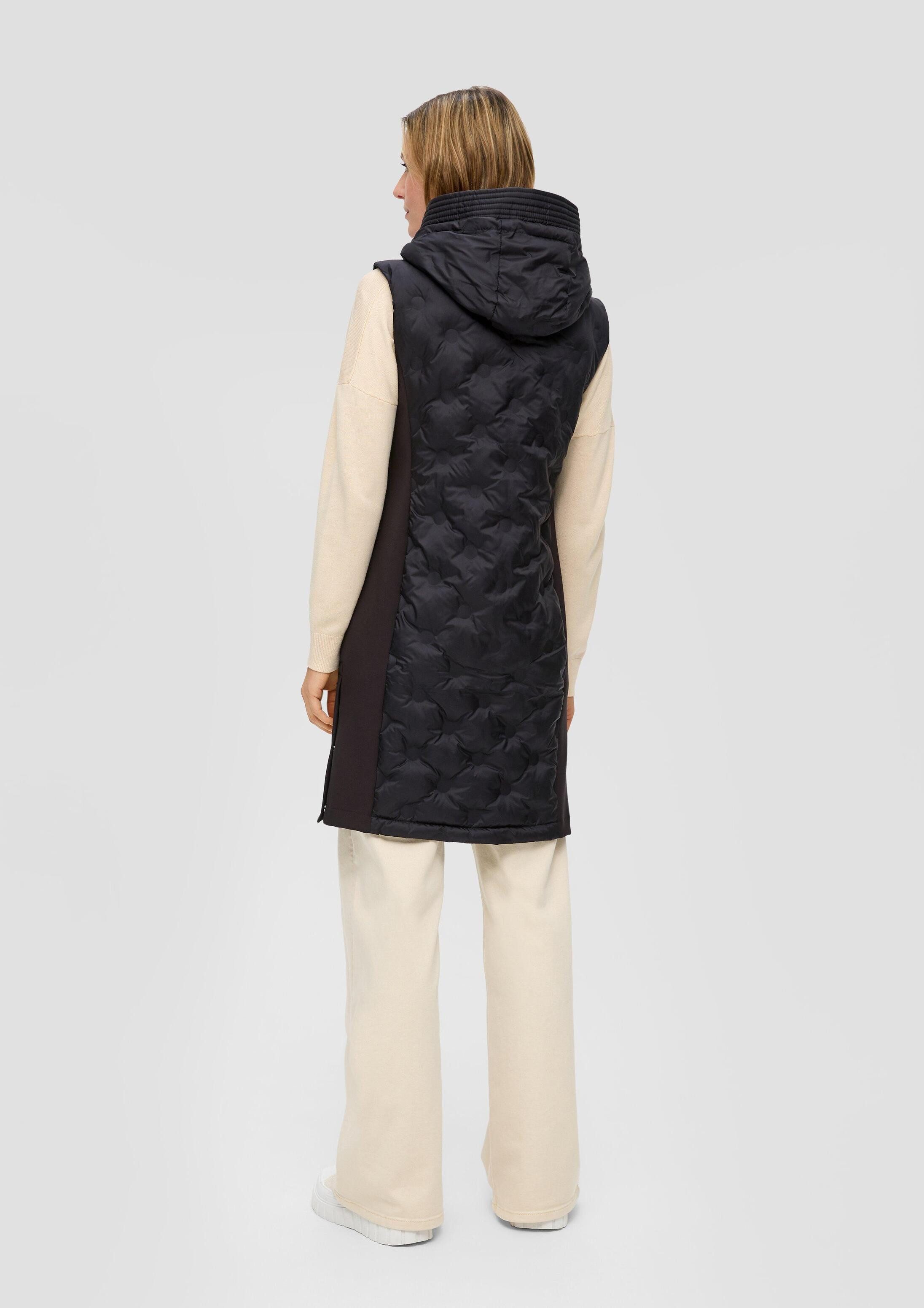 s.Oliver Outdoorjacke Outdoor-Weste Weste im Fabricmix