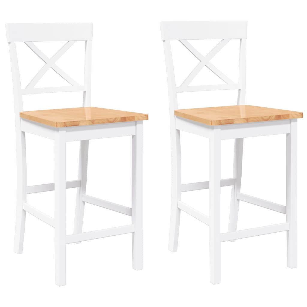 vidaXL Barhocker Barhocker 2 Stk. Weiß günstig online kaufen