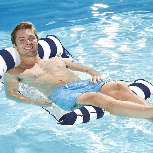 FeelGlad Luftbett »Luftmatratze Aufblasbarer Wasserhängematte Pool Lounge Hängematte Wasserwege Faltbares schwimmende Bett Wasser Sofa«