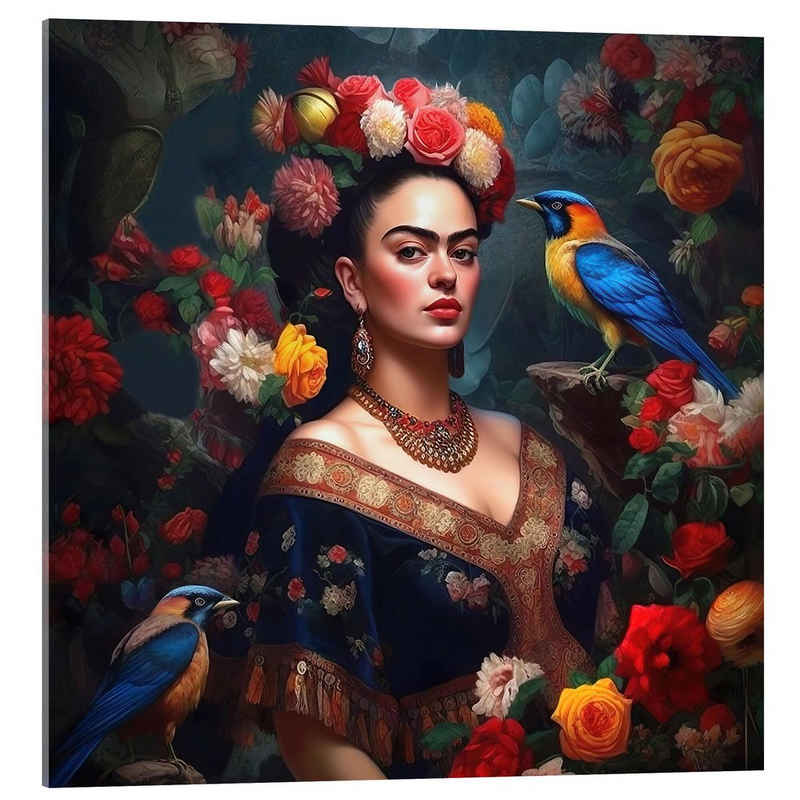 Posterlounge Acrylglasbild Mark Ashkenazi, Sonnenschein Frida Kahlo, Modern Malerei