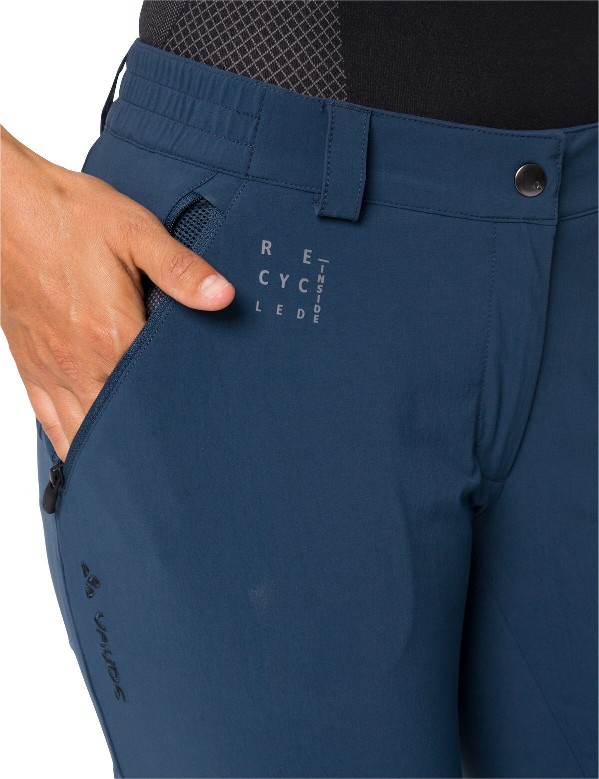VAUDE Funktionshose Women's Yaras ZO Pants (1-tlg) atmungsaktive und schnelltrocknende Radhose