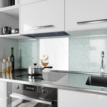 Primedeco Küchenrückwand Küchenrückwand Spritzschutz Glas mit Motiv Kokosmilch und Stücke