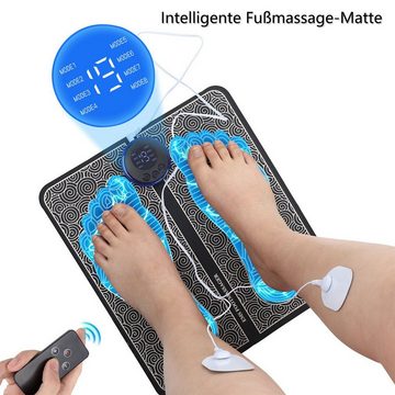 HYIEAR Fußmassagegerät Elektrisches EMS-Fußmassagegerät zur Linderung von Beinschmerzen, für Blutmuskelzirkulationspad Linderung Schmerzen