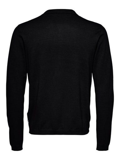 ONLY & SONS Polokragenpullover POLO NOOS REG ONSWYLER Black LS LIFE 14 KNIT