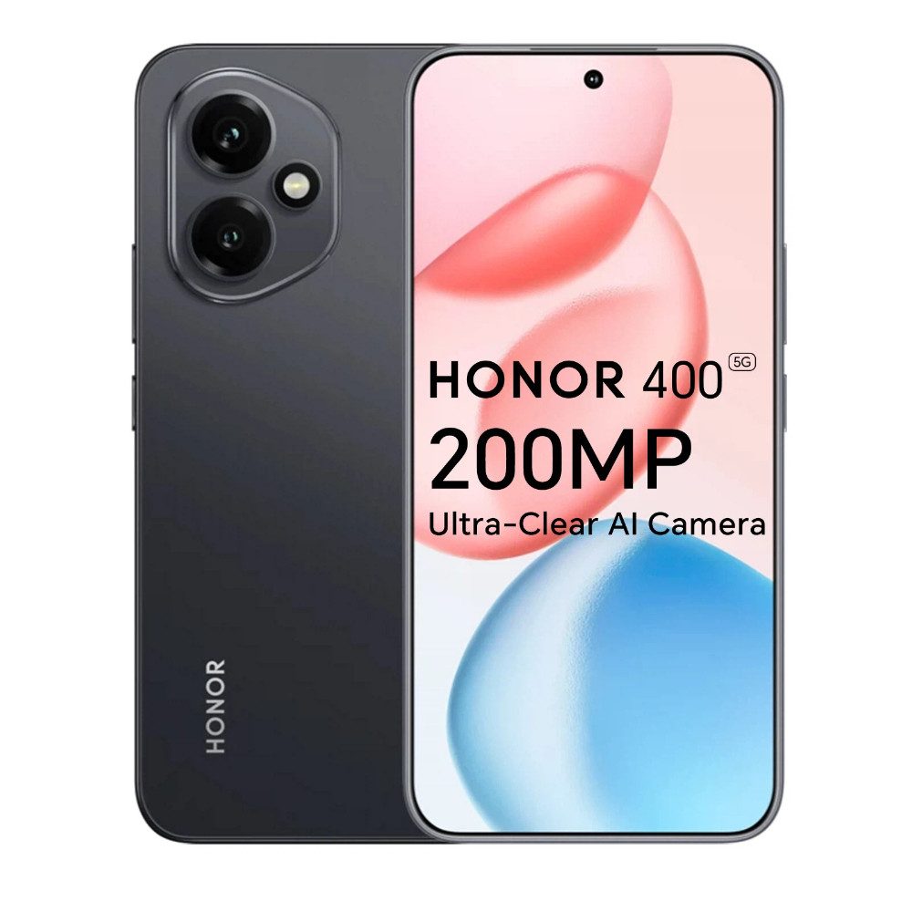 Honor Honor 400 Handy 5G 8GB RAM Snapdragon 7 Gen 3 Smartphone (6.55 Zoll, 512 GB Speicherplatz, 200 MP Kamera) schwarz