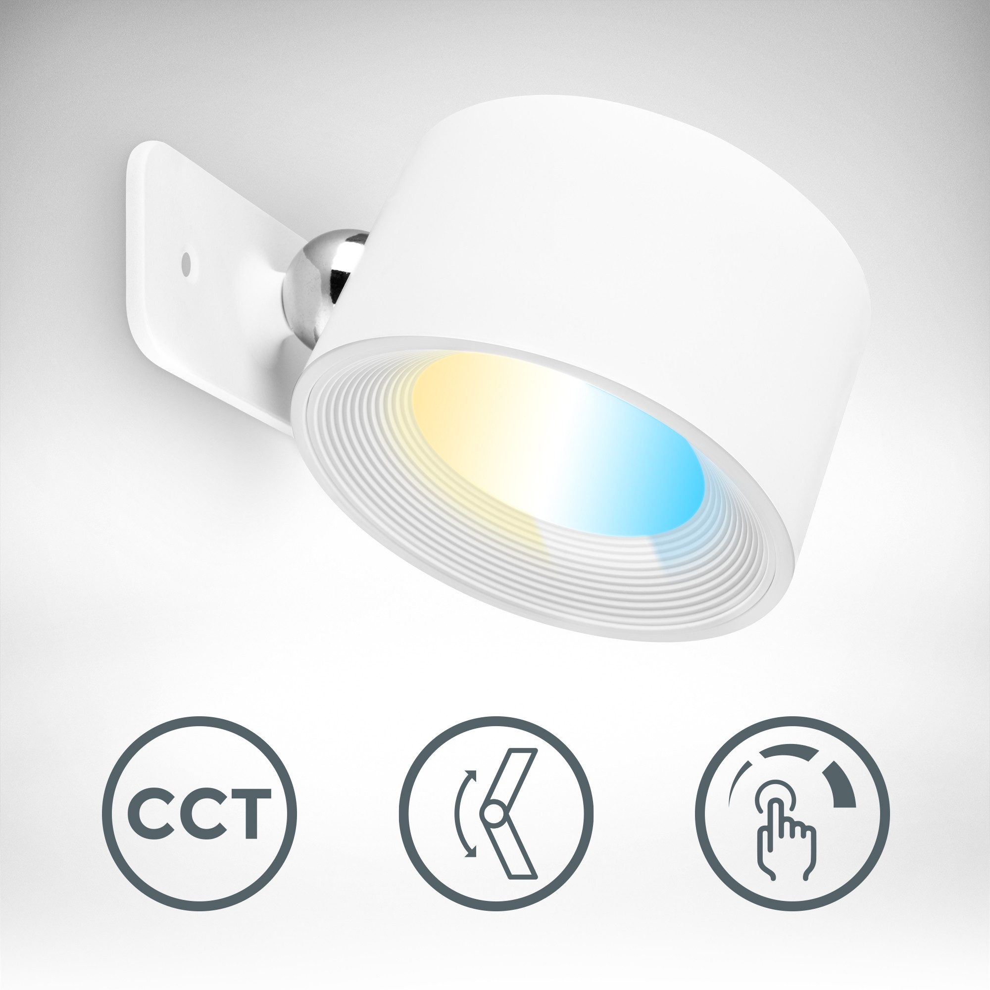B.K.Licht LED Wandleuchte BKL1596 Magnetische Akku Wandlampe, 3-Stufen Dimm günstig online kaufen