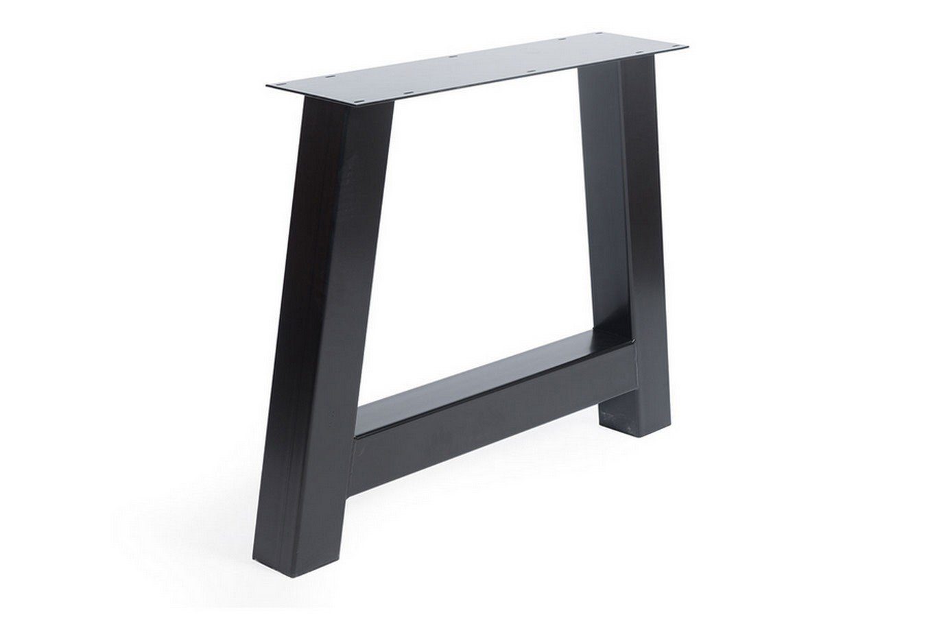 Tischhelden Tischbein Tischgestell A Metall schwarz 2er Set