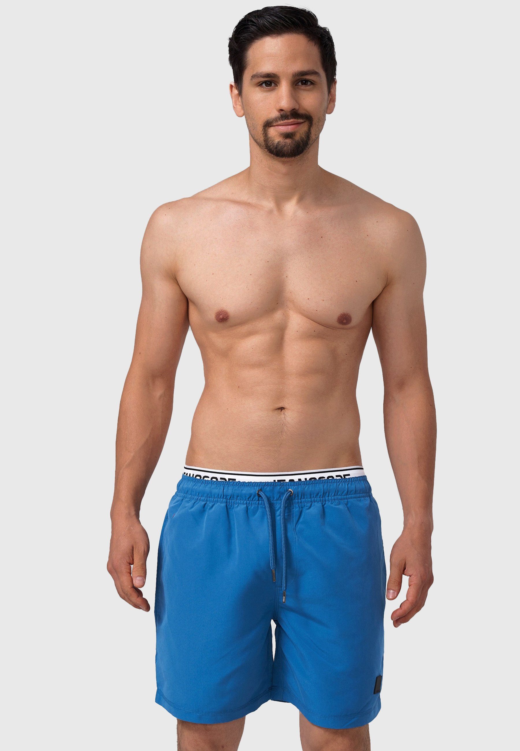Indicode Badeshorts Herren Solomon Schwimmshorts Männer mit elastischem Bun günstig online kaufen