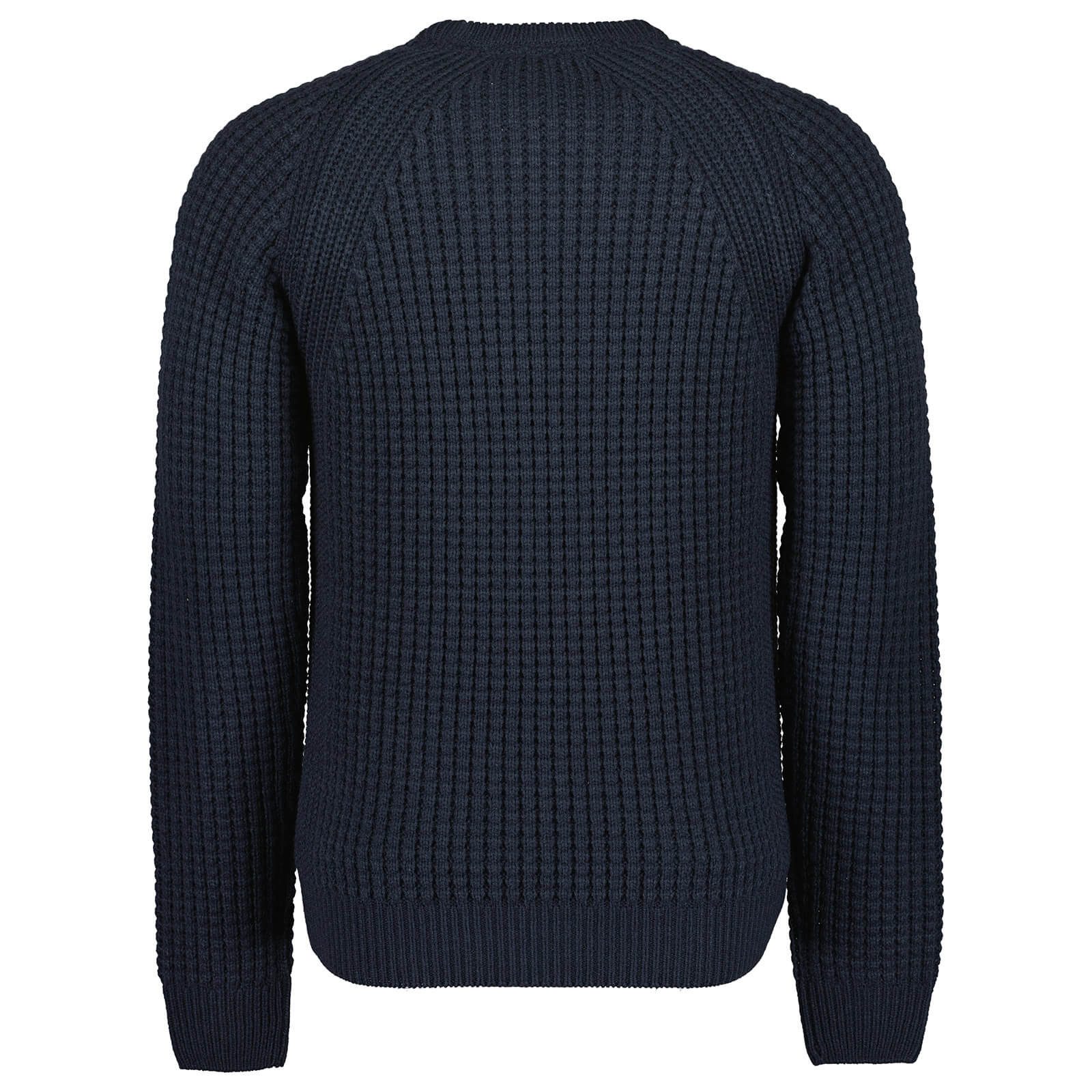 Blue Seven Rundhalspullover Herren Strickpullover mit Struktur