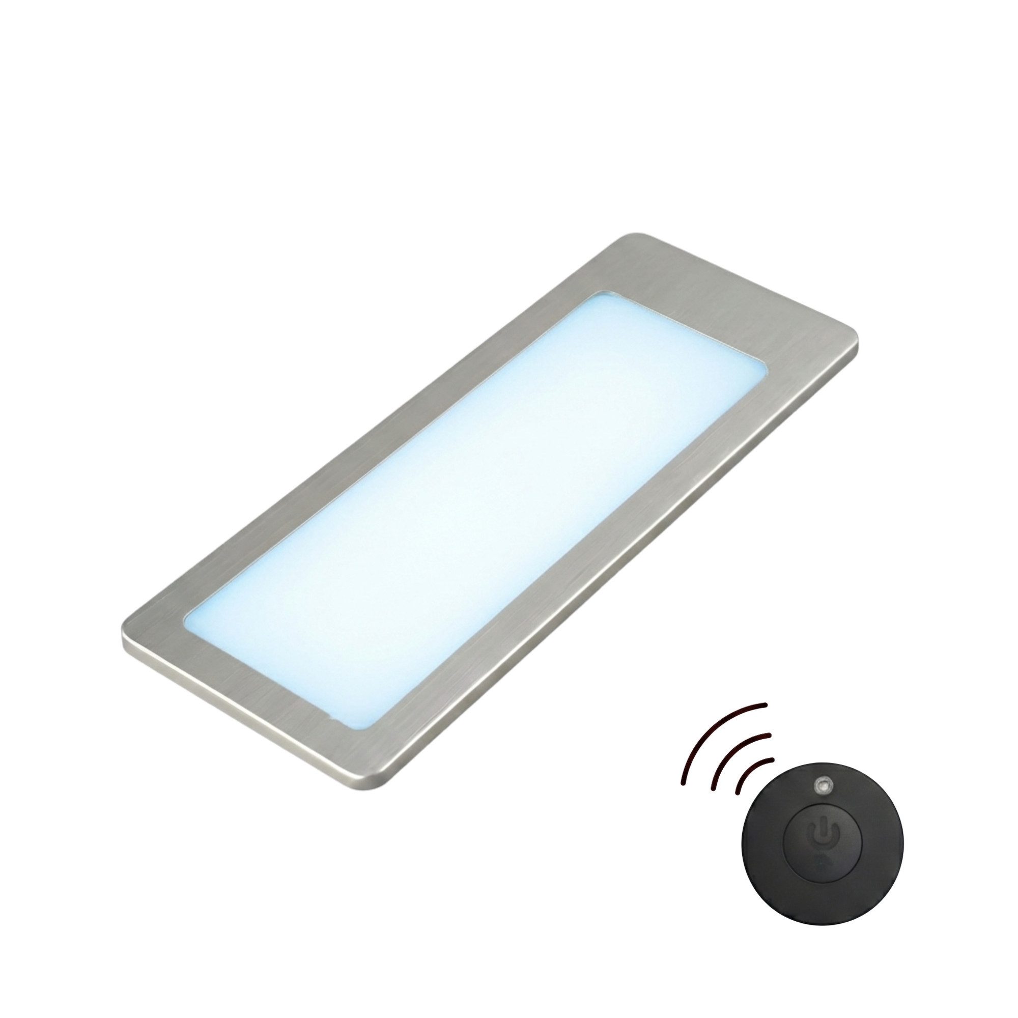 kalb LED Unterbauleuchte TooFlatXL Unterbauleuchten 1-4Set Funkschalter 12V Plug&Play Edelstahl, 1er Set neutralweiß, LED, Neutralweiß