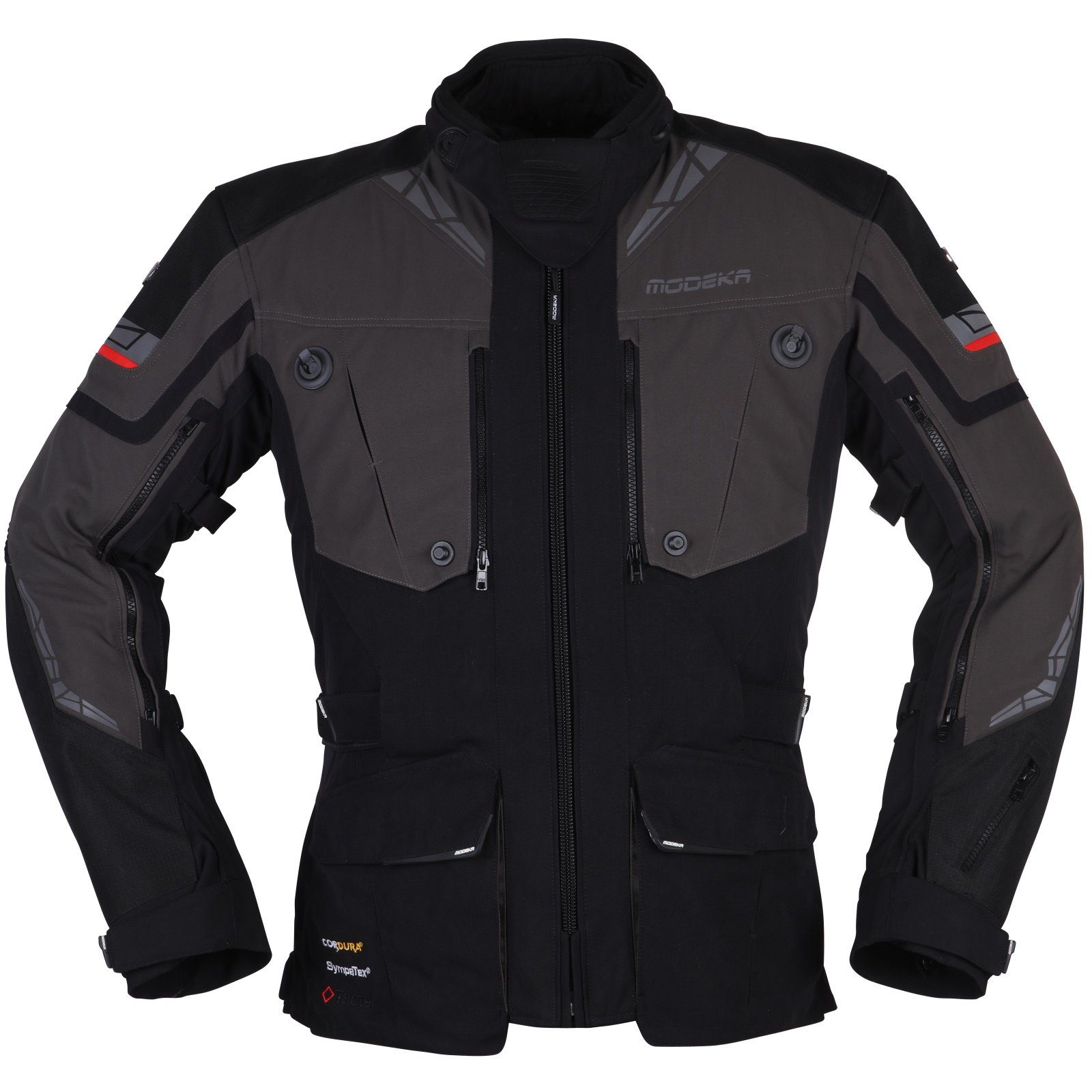 Modeka Motorradjacke Modeka Motorradjacke Panamericana II schwarz / dunkelgrau Black/Grey