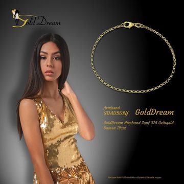 GoldDream Goldarmband GoldDream 18cm Damen Armband Zopf 9Karat (Armband), Damen Armband (Zopf) ca. 18cm, 375 Gelbgold - 9 Karat, Farbe: gold
