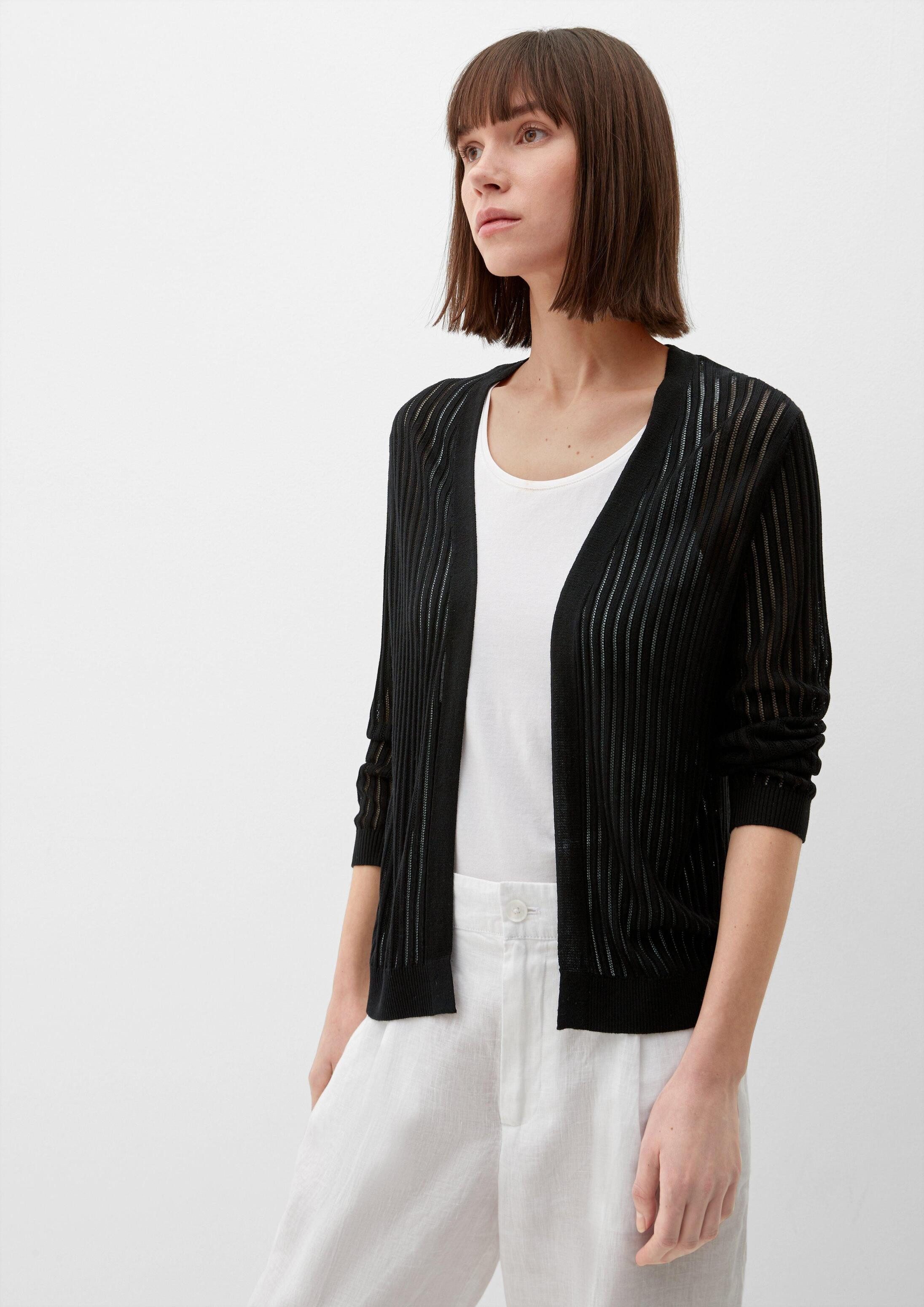 s.Oliver Cardigan Strickjacke Strickjacke aus Viskose