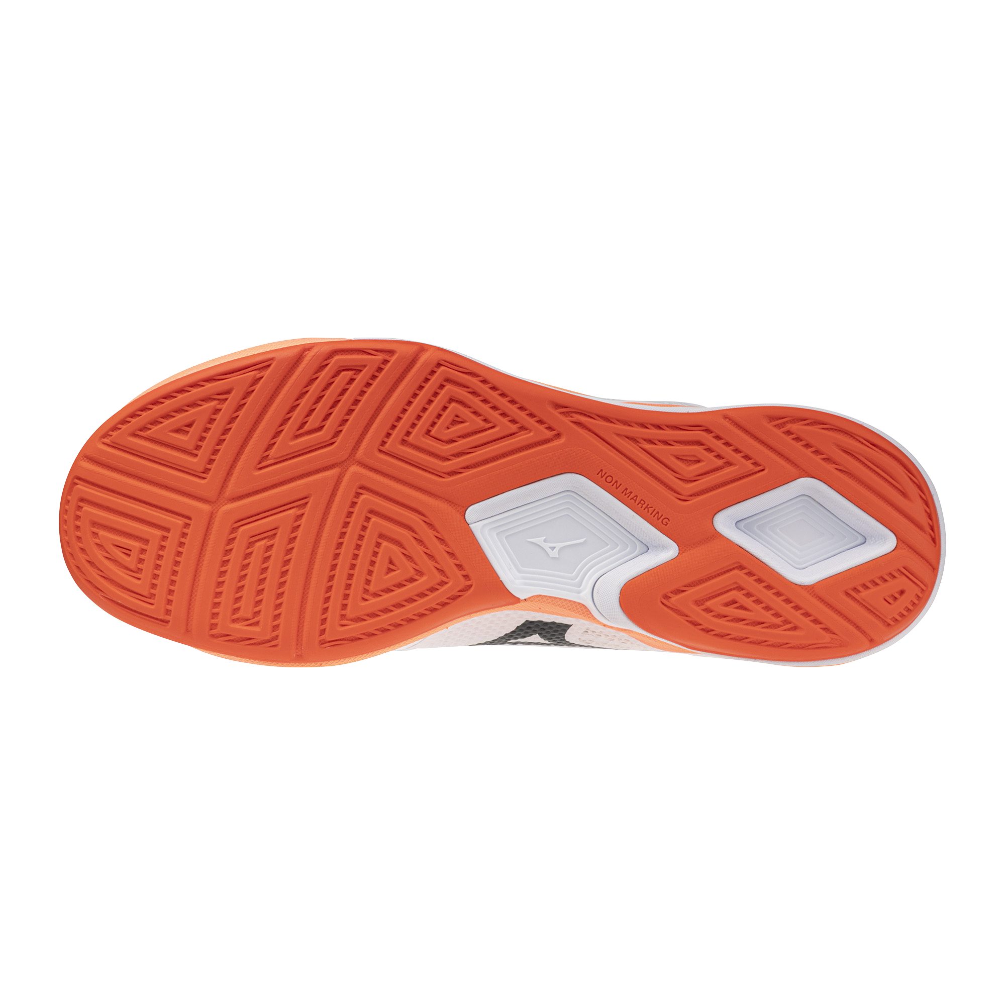 Mizuno WAVE STEALTH PRO(U) White/Black/Flamingo Coral Hallenschuh