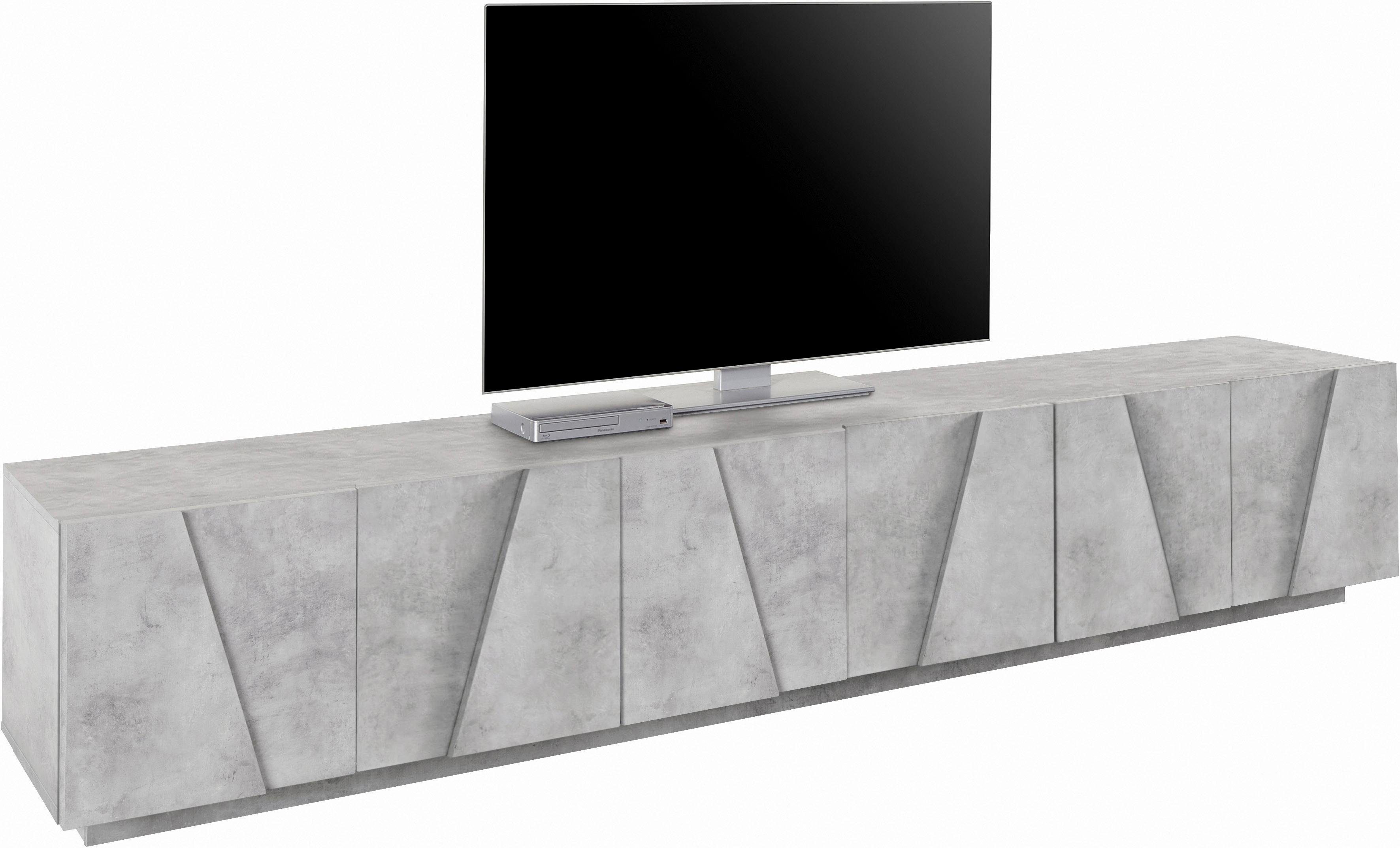 INOSIGN Lowboard PING, TV-Board, TV-Band, TV-Kommode, mit 6 Türen, Breite 243,8 cm