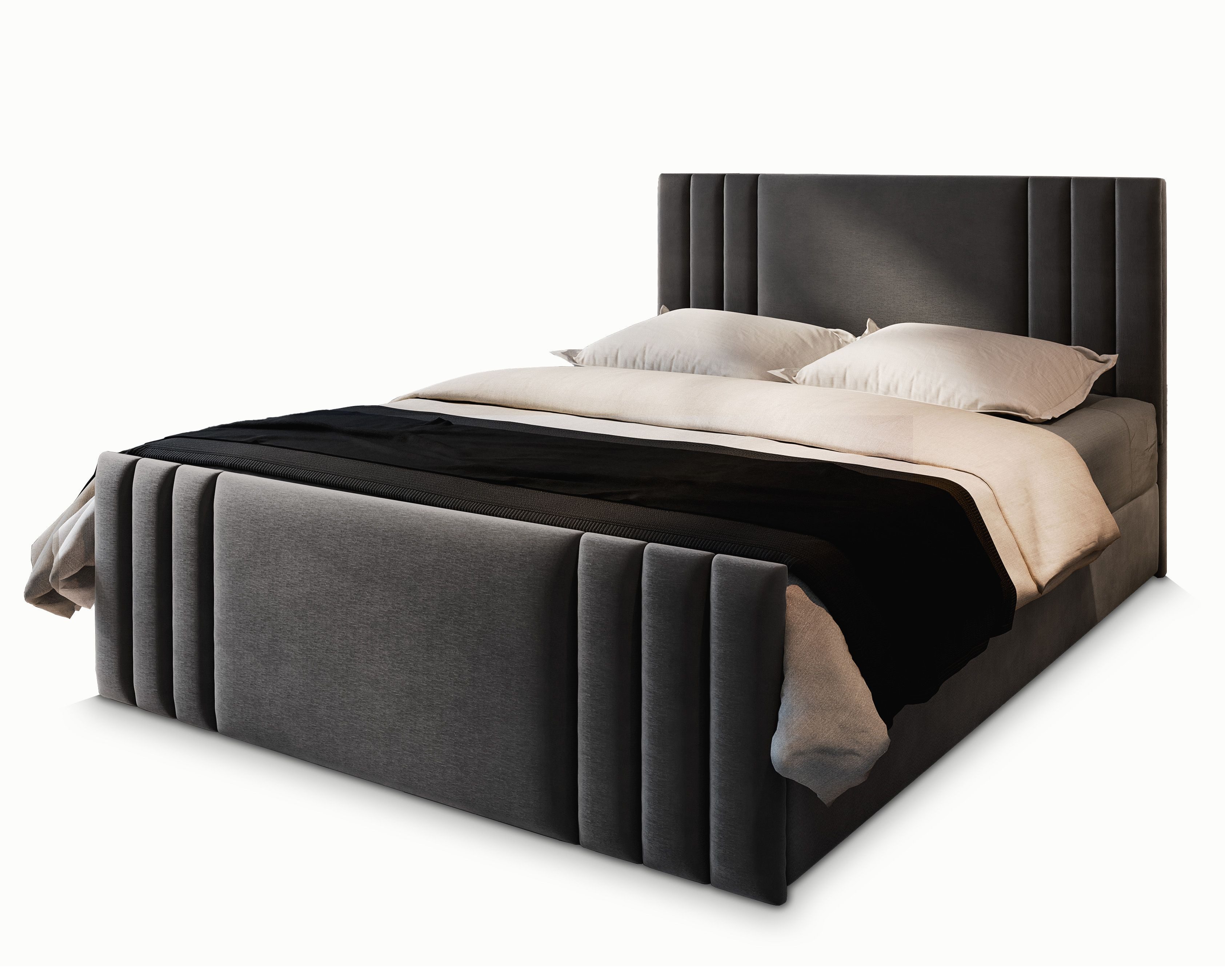 Masseno Boxbett KANES 180x200 cm mit Bonell Matratze und Topper günstig online kaufen