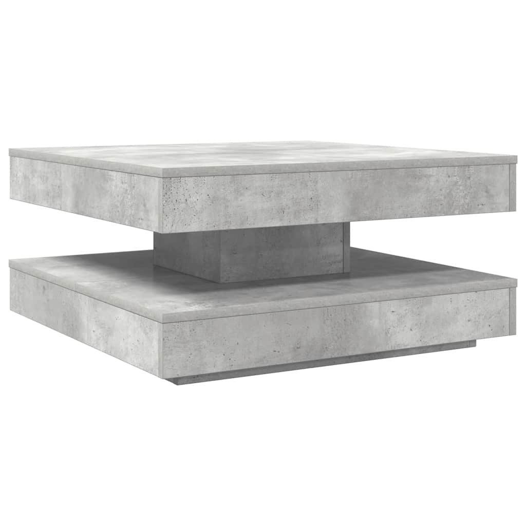 vidaXL Couchtisch Couchtisch 360-Grad Drehbar Betongrau günstig online kaufen