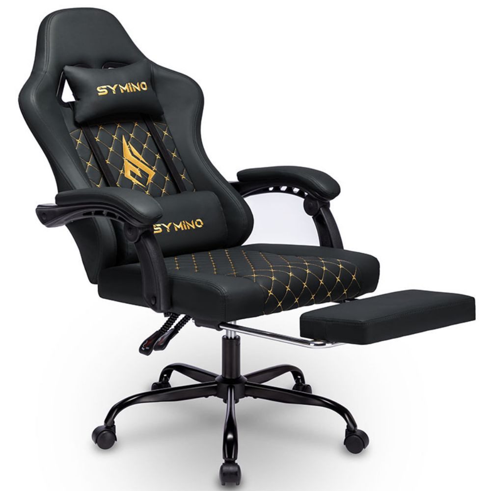 symino Gaming-Stuhl Ergonomischer PC Stuhl aus PU-Leder,200 kg Belastbarkei günstig online kaufen