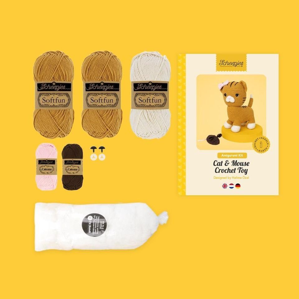 De Bondt B.V. Kreativset Scheepjes Amigurumikit Katze & Maus