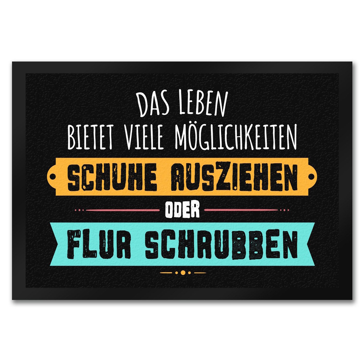 Fußmatte Schuhe ausziehen oder Flur schrubben Fußmatte Sauberkeit Sauber Dreck