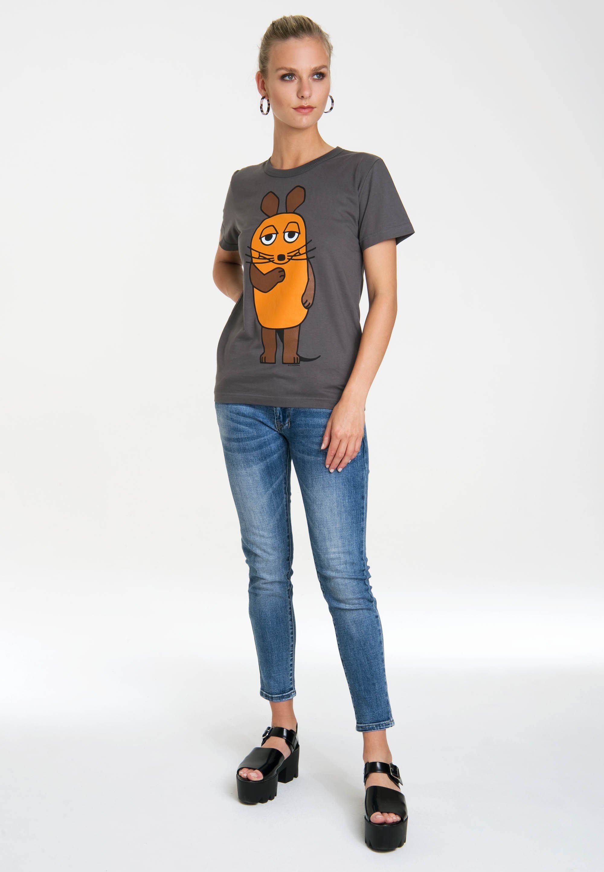 LOGOSHIRT T-Shirt Die Sendung mit der Maus mit lizenziertem Print