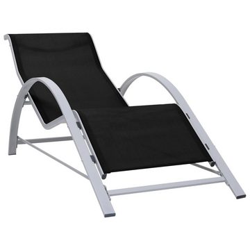 vidaXL Gartenlounge-Sessel 2er Set Liegestuhl Relaxstuhl Gartenliege Sonnenliege Aluminium Stoff