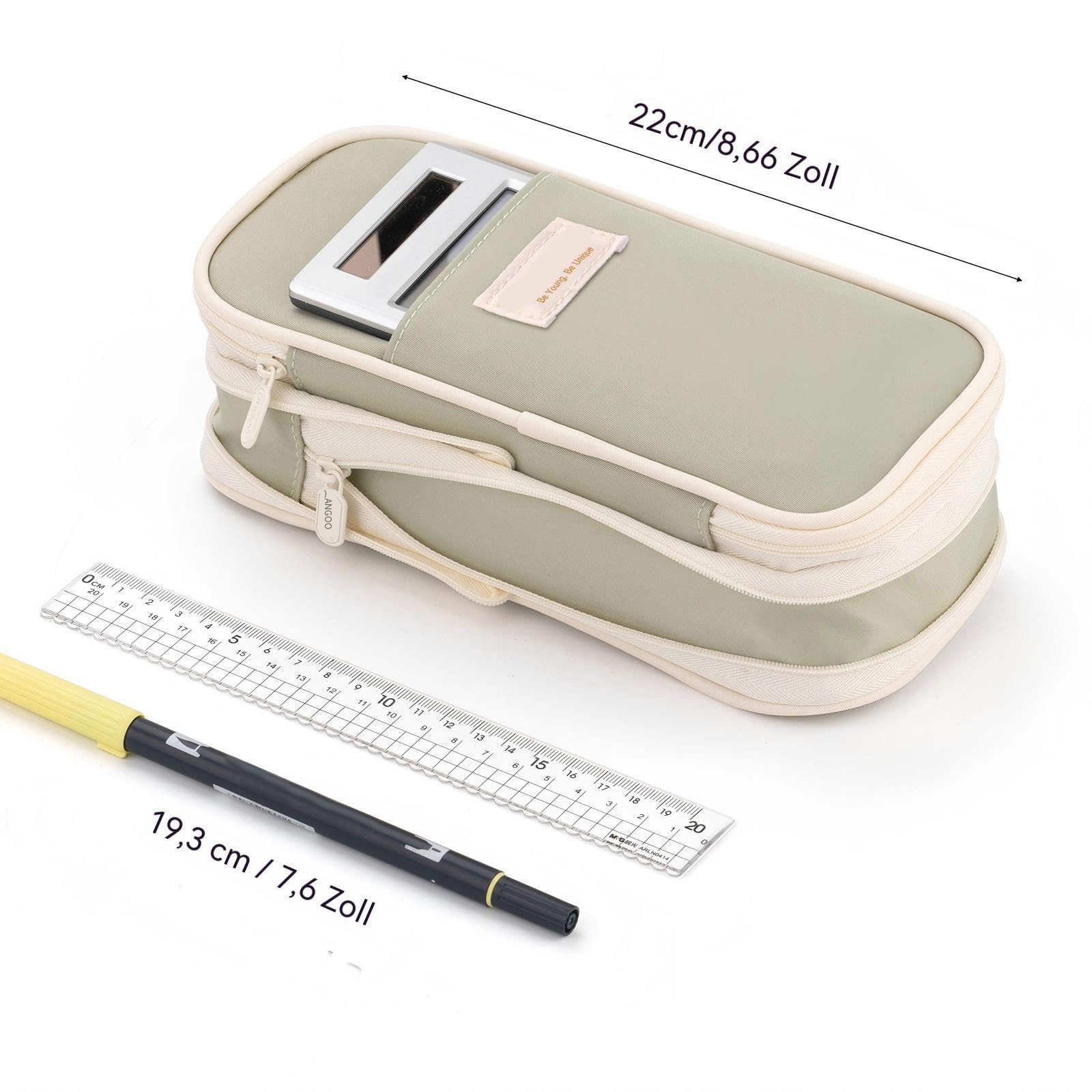 Diwzbyn Schreibgeräteetui Schlamperbox,Geräumiges Federmäppchen / Etui –, Stiftemappe für Schule, Teenager, Mädchen, Jungen, Männer und Frauen