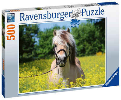 Ravensburger Puzzle 500 Teile Ravensburger Puzzle Pferd im Rapsfeld 15038, 500 Puzzleteile