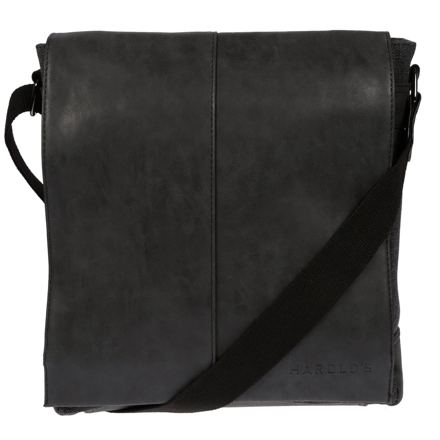 Shopper Umhängetasche Tasche Canvas mit Überschlag im hochformat