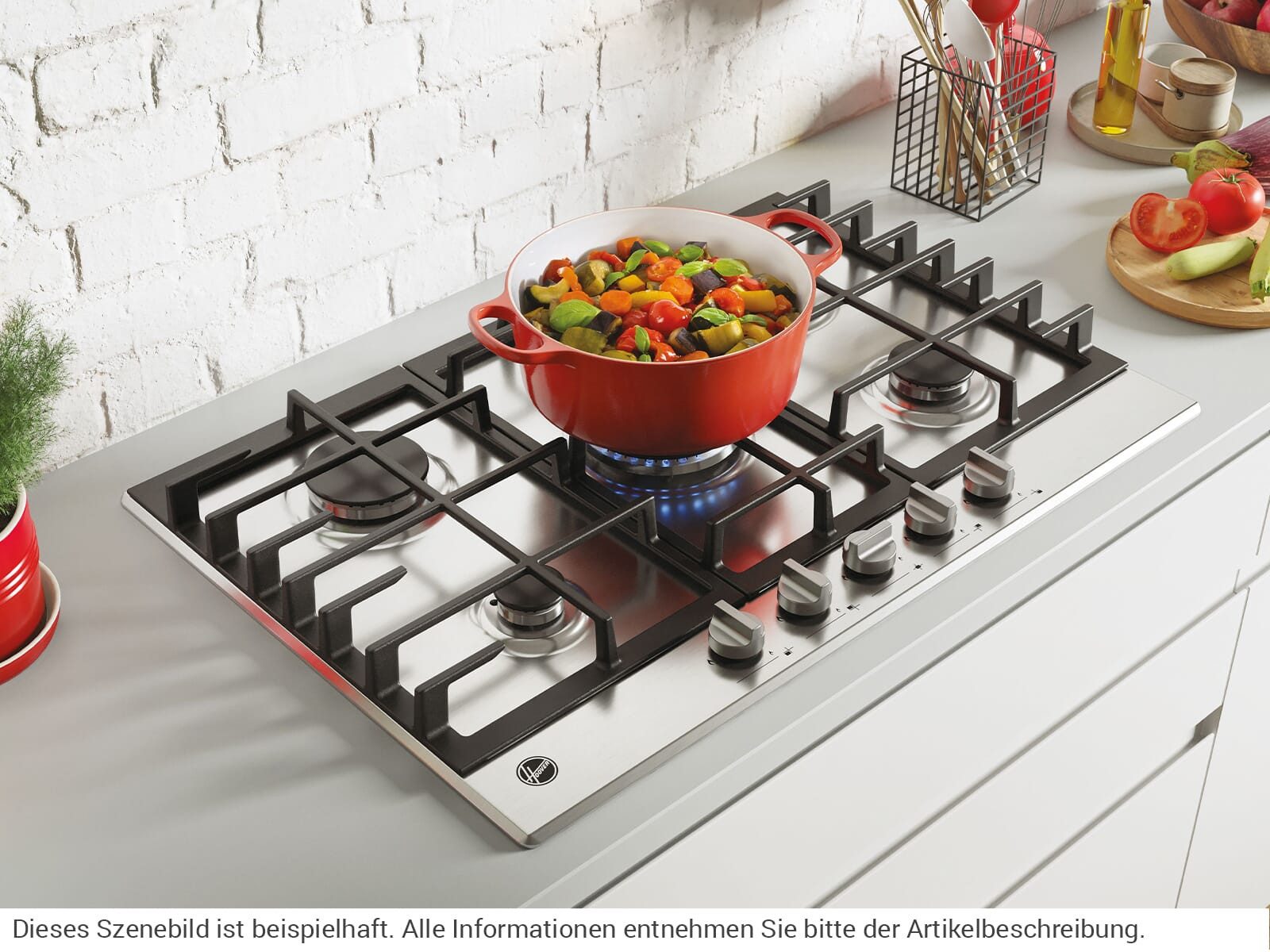 Hoover Gas-Kochfeld HHG75WK3XNL, autark – Bild 4 von 5