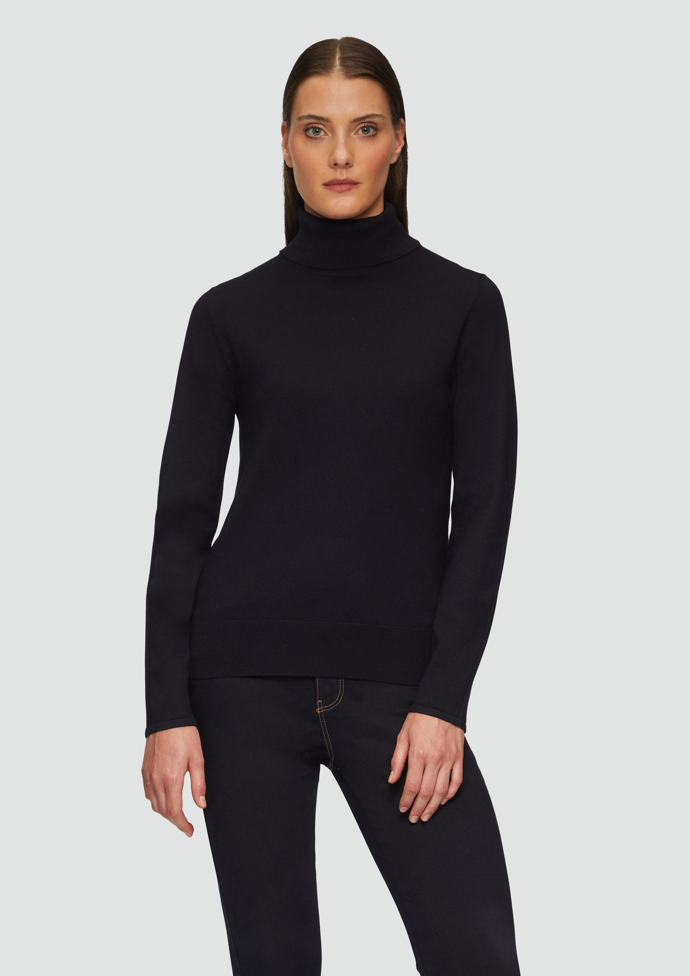 s.Oliver BLACK LABEL Strickpullover Feiner Rollkragenpullover günstig online kaufen