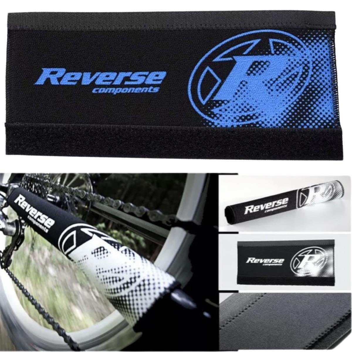 Reverse Fahrradrahmen Reverse Fahrrad Neopren Kettenstrebenschutz Schwarz/Blau