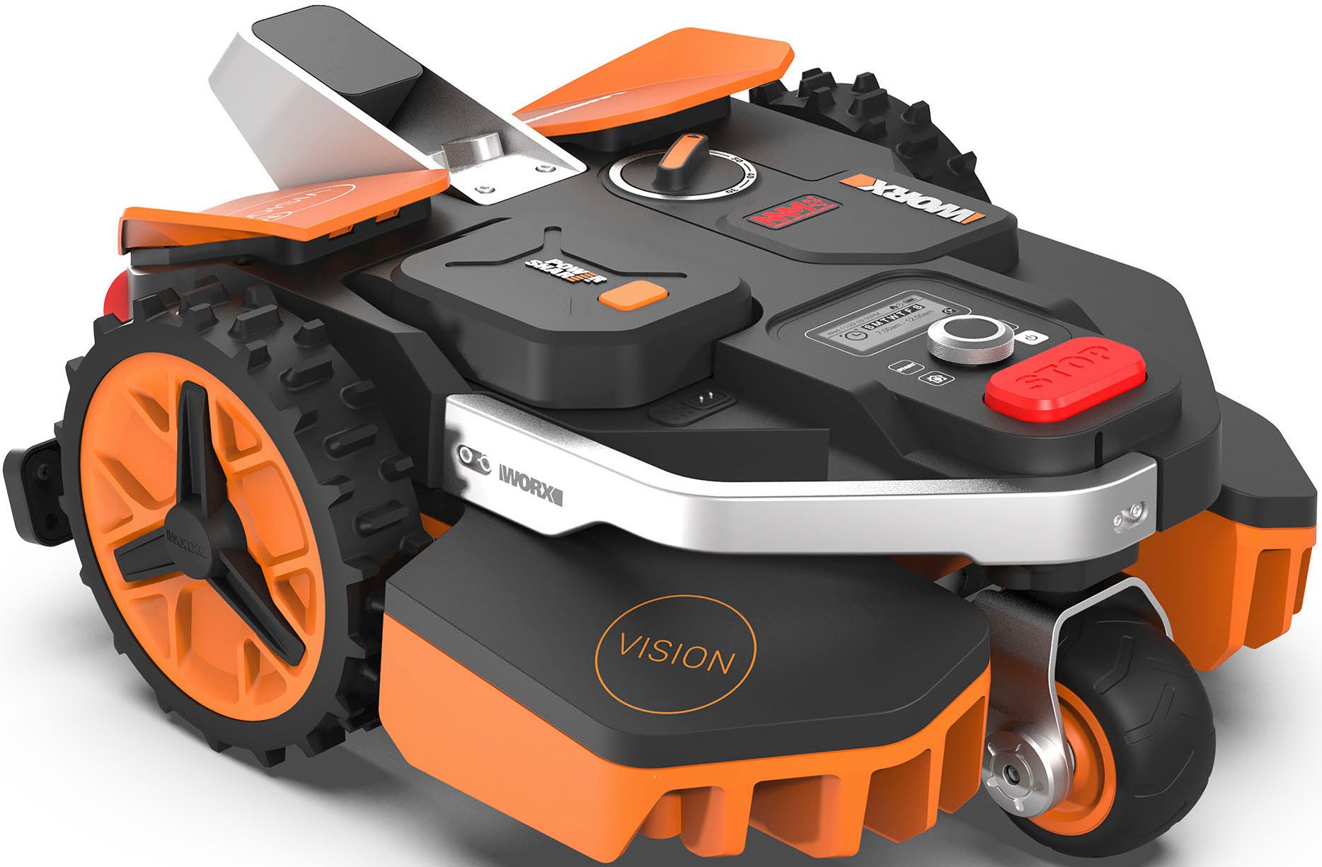 Worx Rasenmähroboter Mähroboter M600 Landroid VISION, bis 600 m² Rasenfläche, Intelligenter Mähroboter ohne Begrenzungskabel, für Gärten bis 600m² schwarz