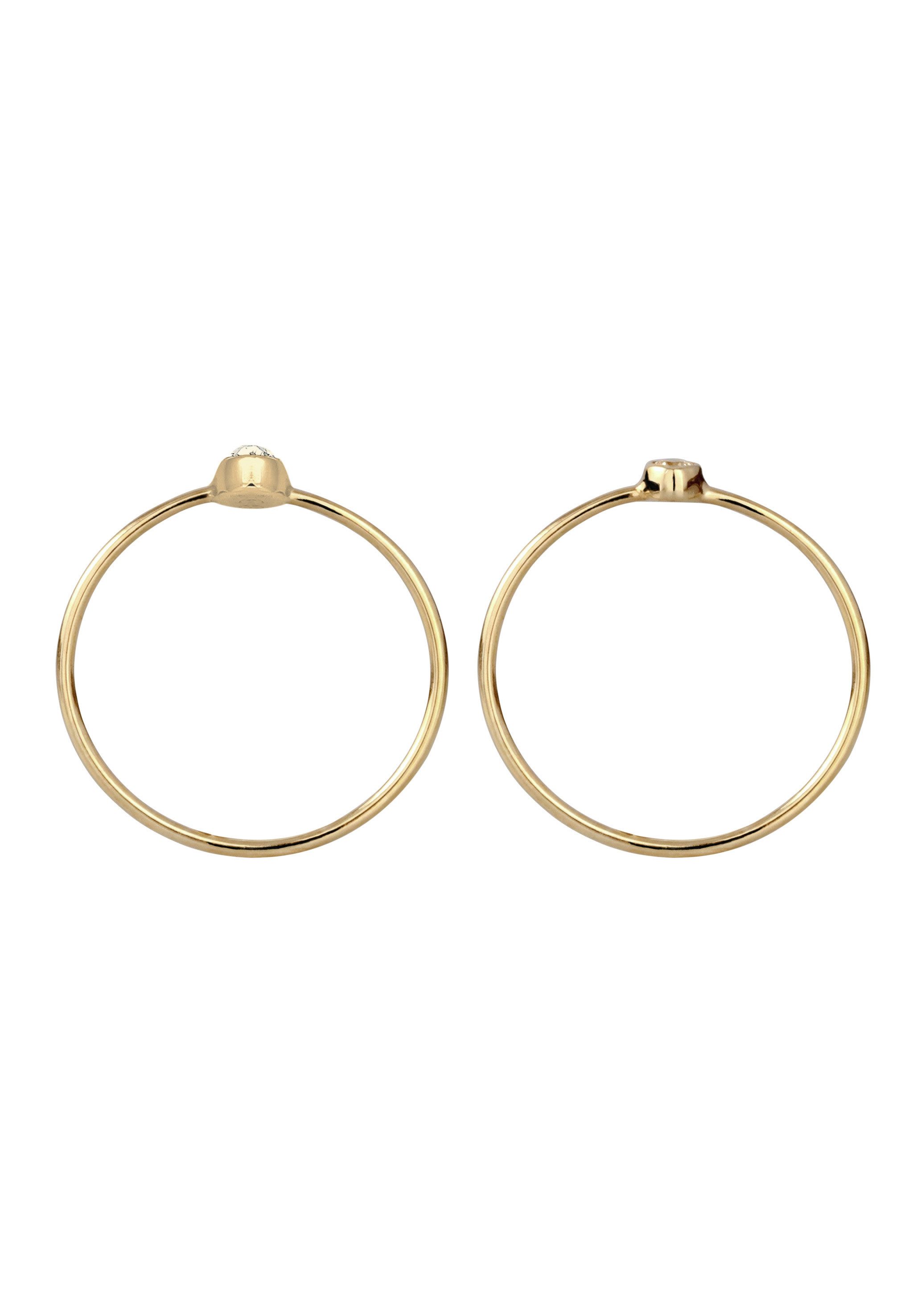 Elli Ring-Set Set 925 Silber, mit Kristallen von Swarovski®, Ring Set