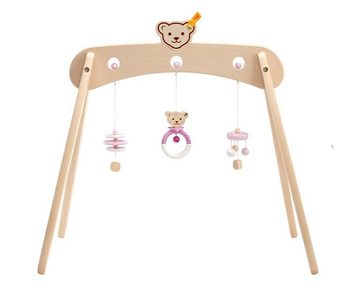 Selecta Greifling Steiff by Selecta Exklusic Holz Spieltrapez rosa Knopf im Ohr 64306