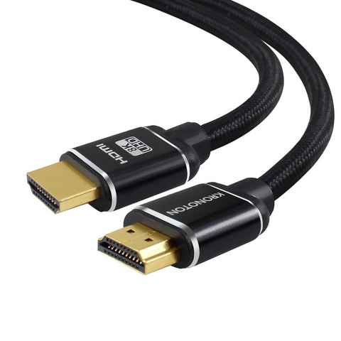 HDSX KRONOTON Premium 8K/4K HDMI 2.1 Kabel, Länge 1,5m HDSX Zertifiziert Audio- & Video-Kabel, HDMI, (150 cm)