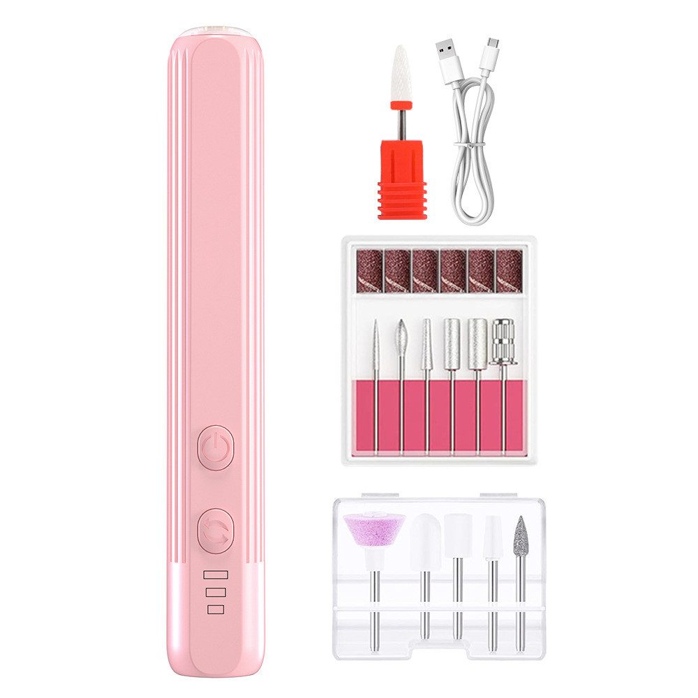FOUORTUNATE-BEE Maniküre-Pediküre-Set Elektrisches Nagelbohrer Set Tragbares Kabelloses Nagelfeilen Set, für Acryl und Gelnägel, Maniküre und Polieren