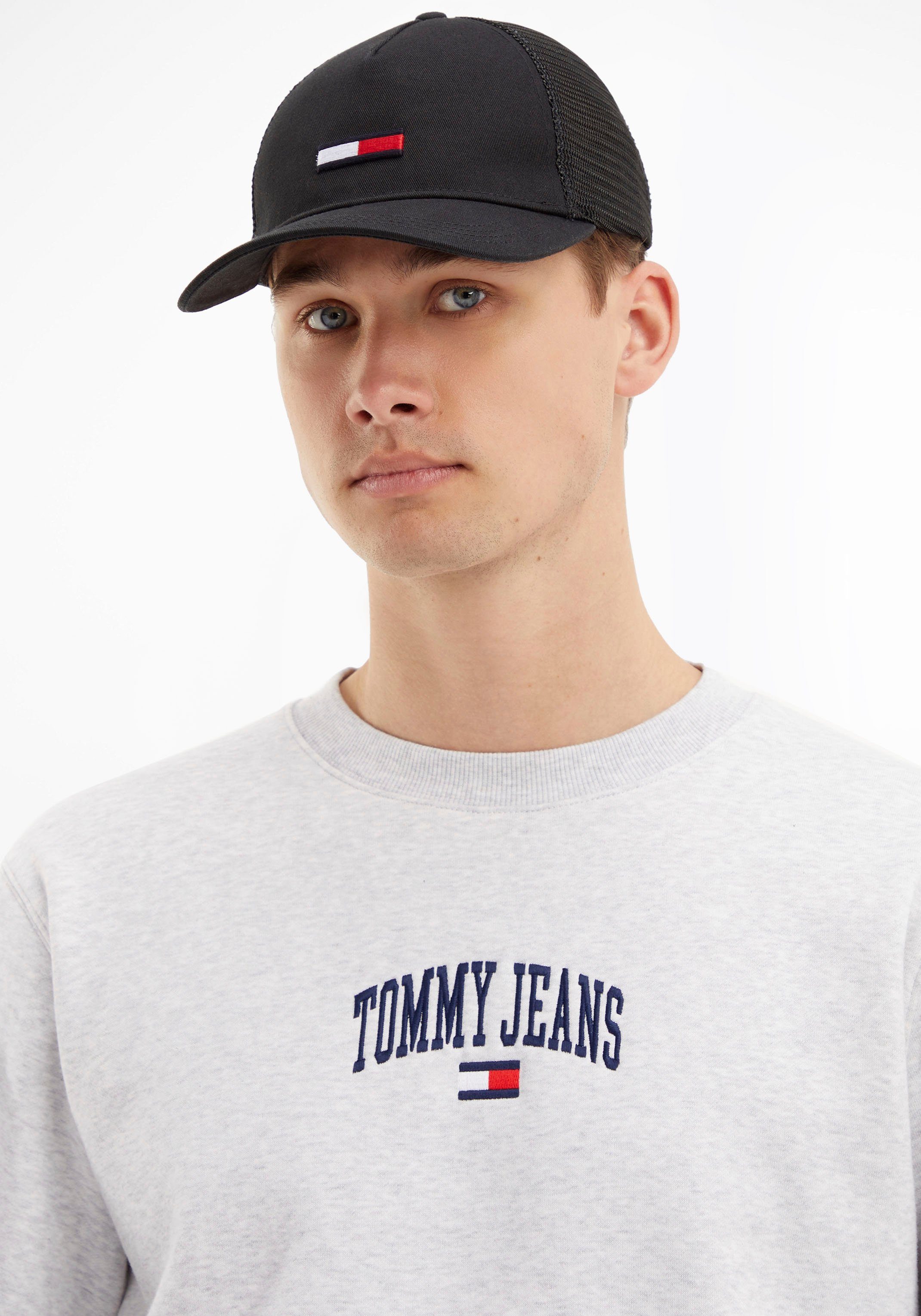 Mesh und Logo-Flag TRUCKER Tommy Trucker mit FLAG Cap Jeans