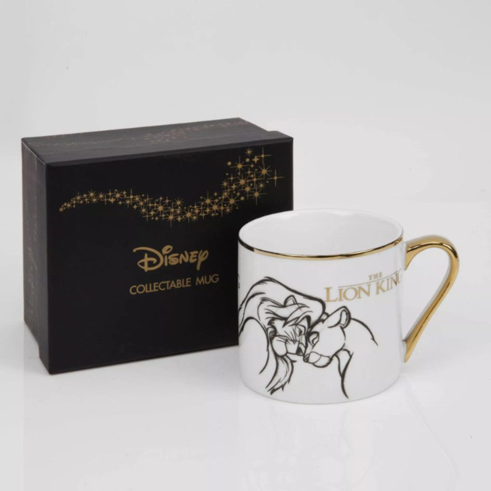 Widdop & Co Tasse König der Löwen Disney Tasse mit Goldgriff, Porzellan
