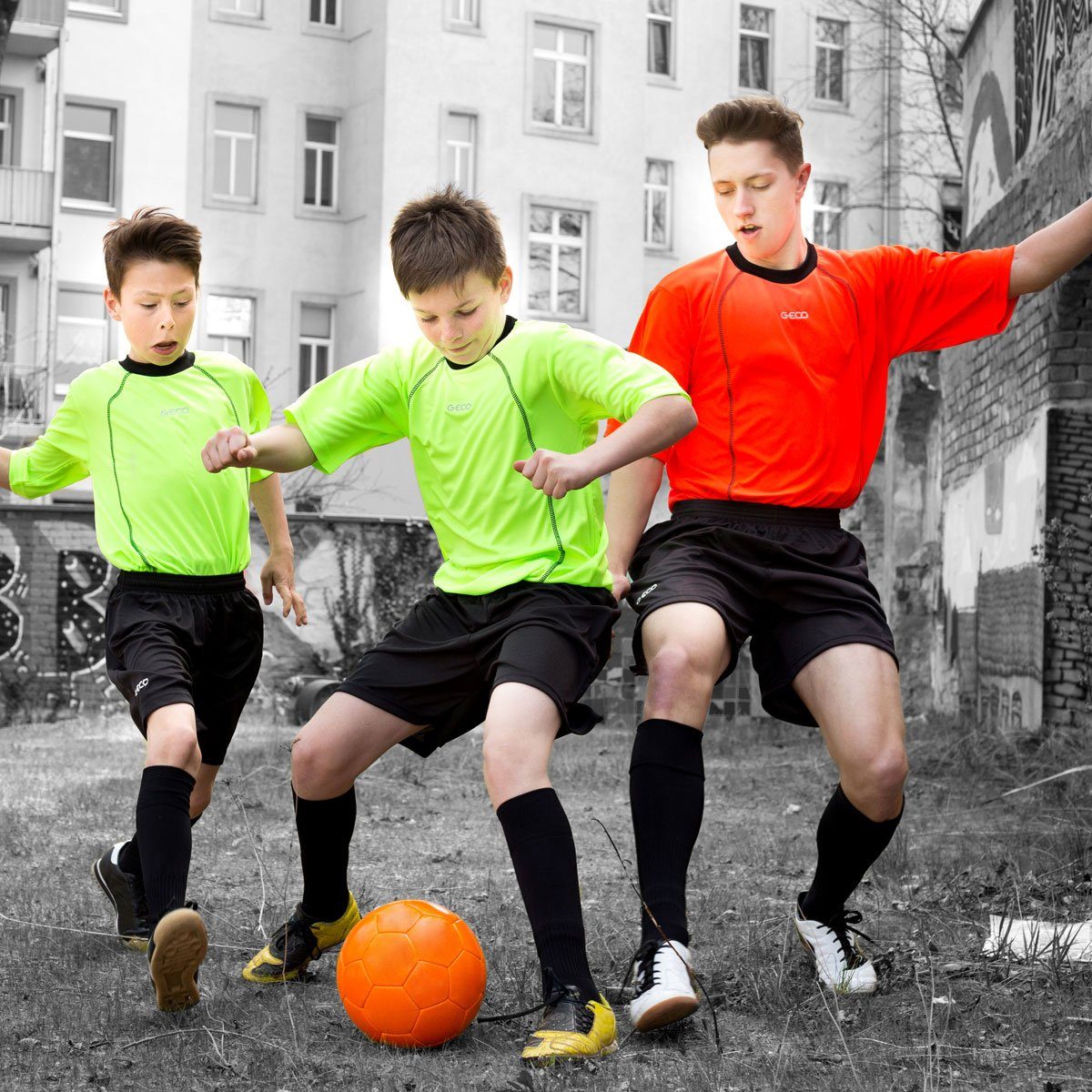 Fußball Stutzenstrümpfe Geco Strumpfstutzen CALIMA Stutzenstrümpfe mit perfekter Passform strapazierfähig